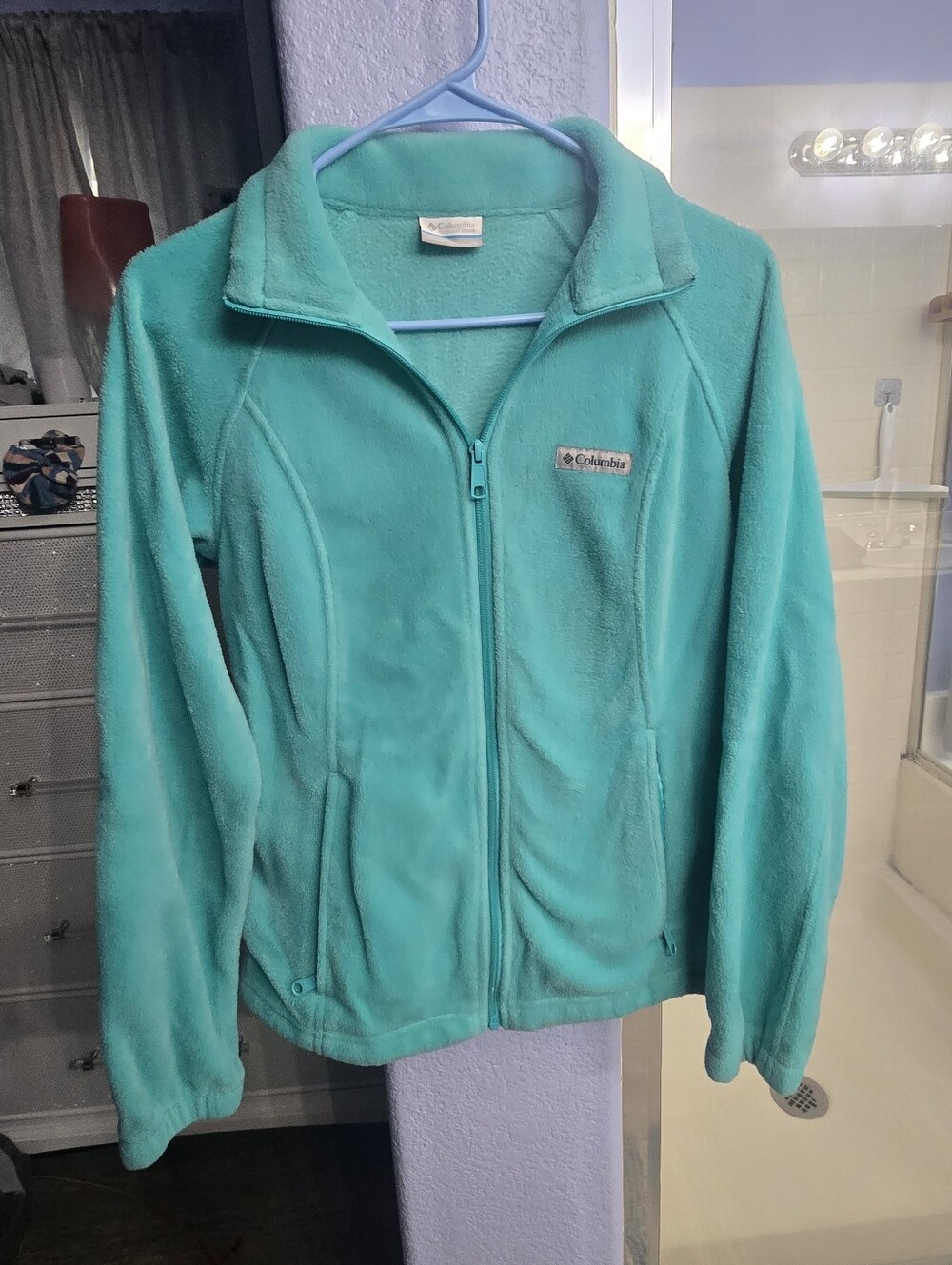 Columbia Teal Womens' Full-Zip Fleece Jacket